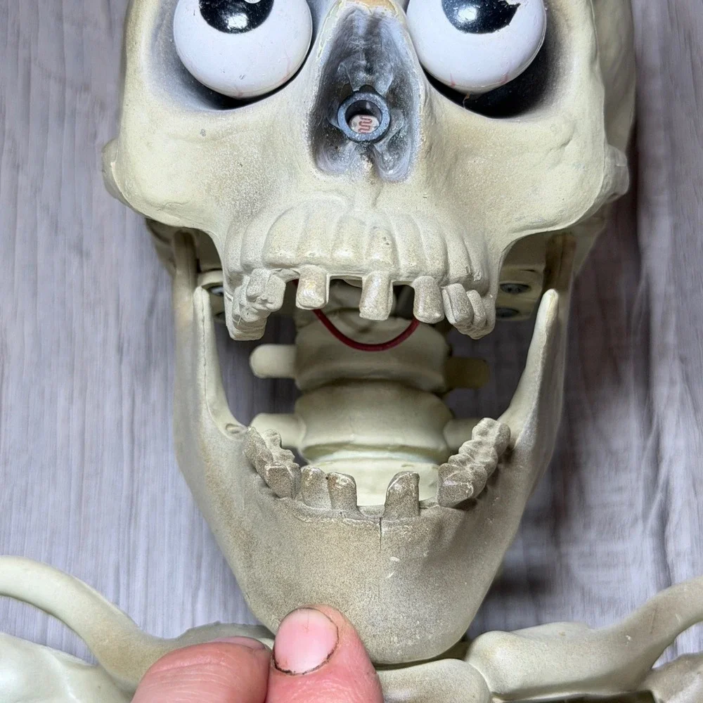 Gemmy Wisecrack Jack Skeleton Talking Pop Out Eyes Prop - As-Is For Parts